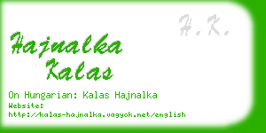 hajnalka kalas business card